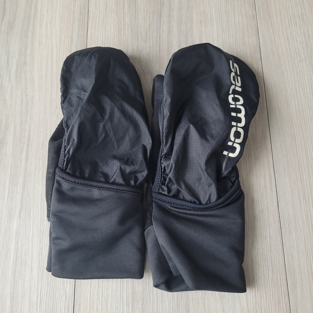 Salomon Fast Wing Convertible Glove Black Mittens